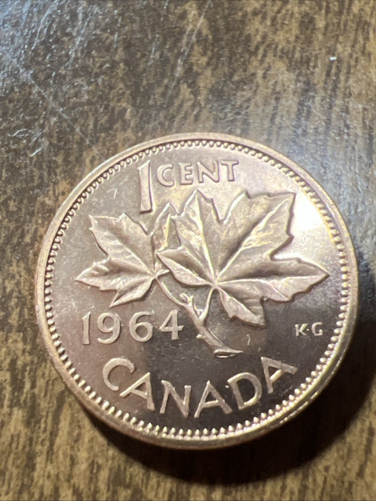 1964 Canada Small Cent, From BU Roll!