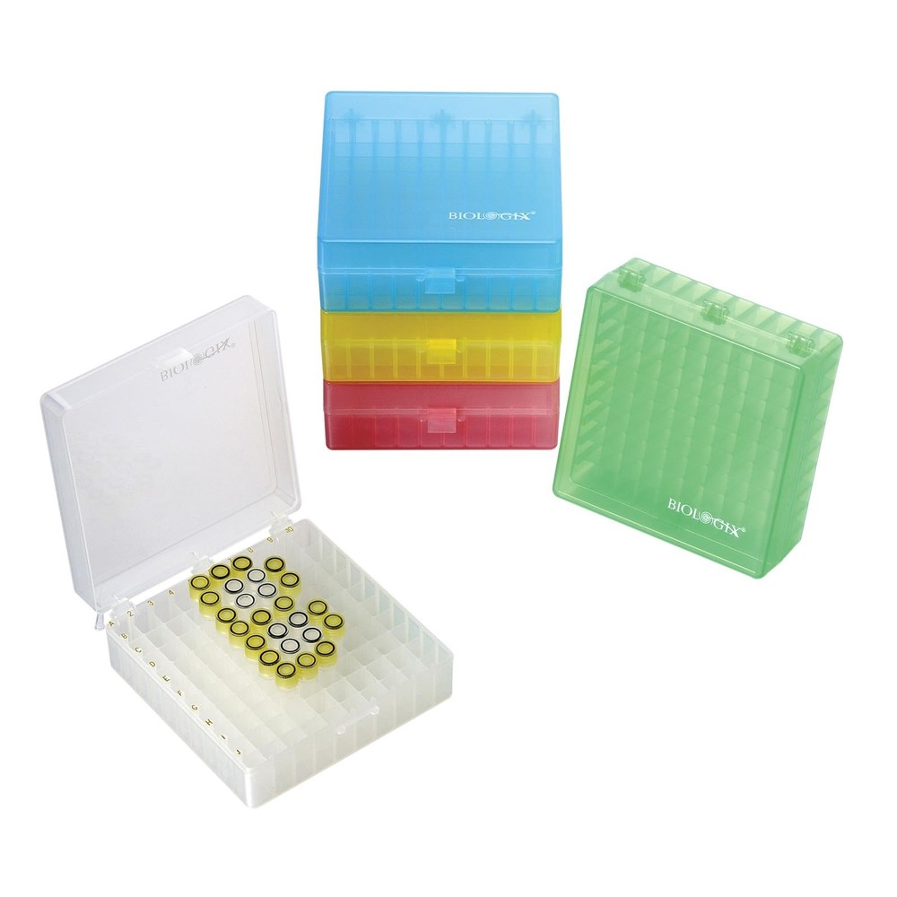 2 in 100-Well Polypropylene Freezer Boxes for Lab Efficient Sample Storage an...