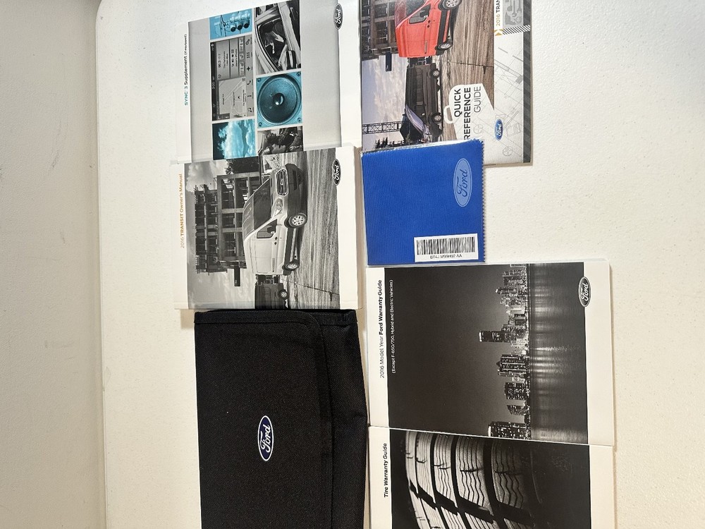 2016 Ford Transit Owners Manual Set