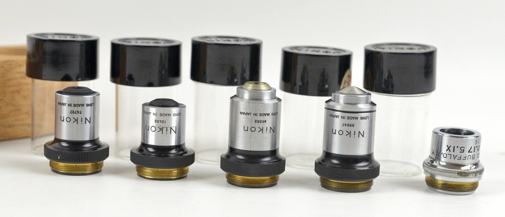 Lot of Nikon s Plan Microscope Objectives