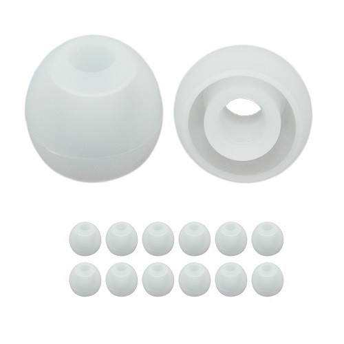 6 pr. extra small replacement earbud tips, earphone ear tips, earbuds tips