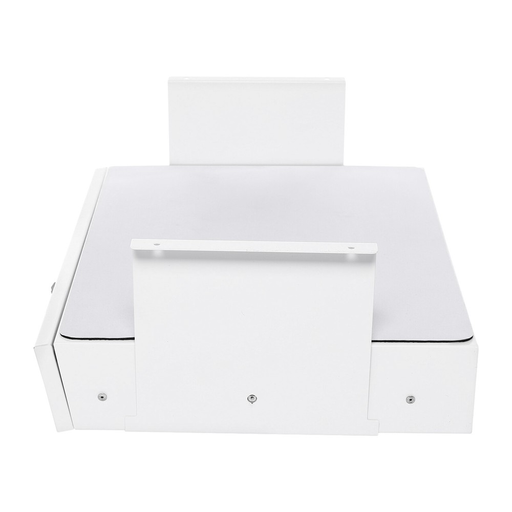Sliding Pull-Out Drawer Under Desk for Office Organization, White
