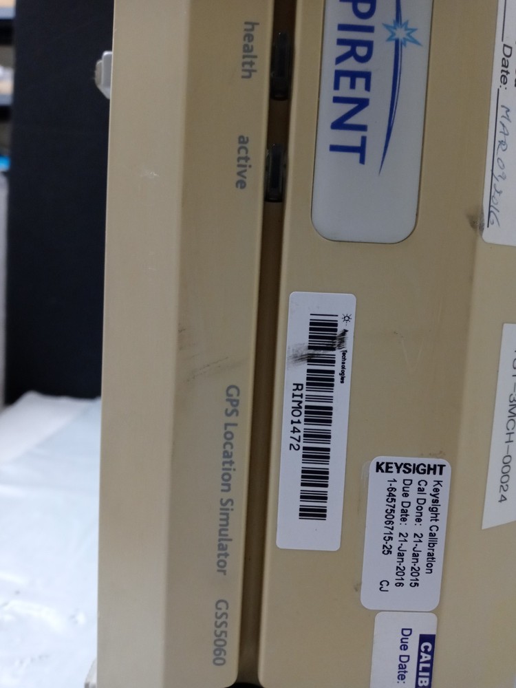 GSS5060 SPIRENT GLOBAL POSITIONING SYSTEM LOCATION SIMULATOR AS IS