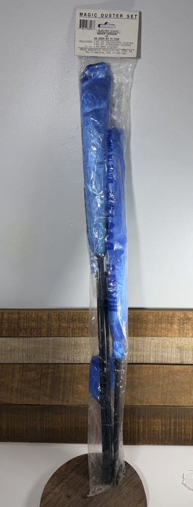 Original Magic Duster New Vintage 3 Piece Set Electrostatic Blue