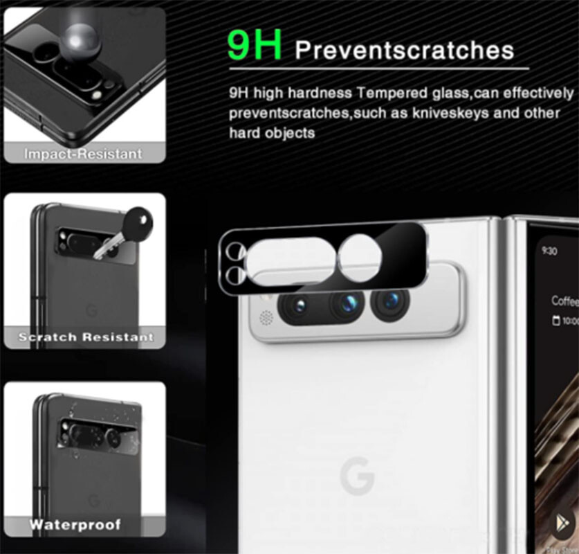 2X/4X Privacy Tempered Glass Front Screen Protector/Camera For Google Pixel Fold