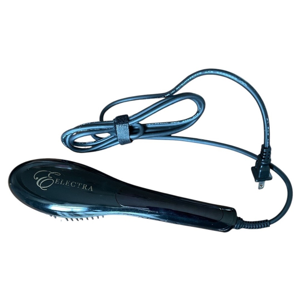 Electra Hair Straighter Brush Digital Display Adjustable Temperature Tested