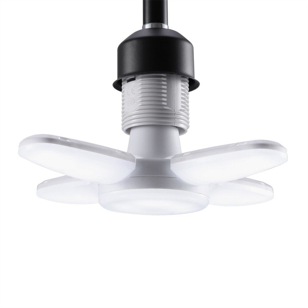 E27 LED Garage Light Bulb 28W Deformable Ceiling Fixture Lights Workshop Lamp