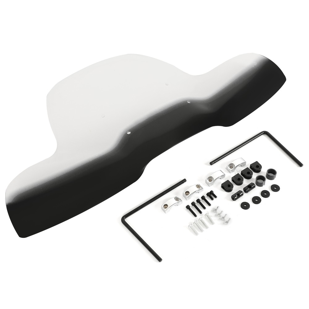 2-Tone Large Windshield Windscreen Screen Protector For ATV Motorcycle Harley