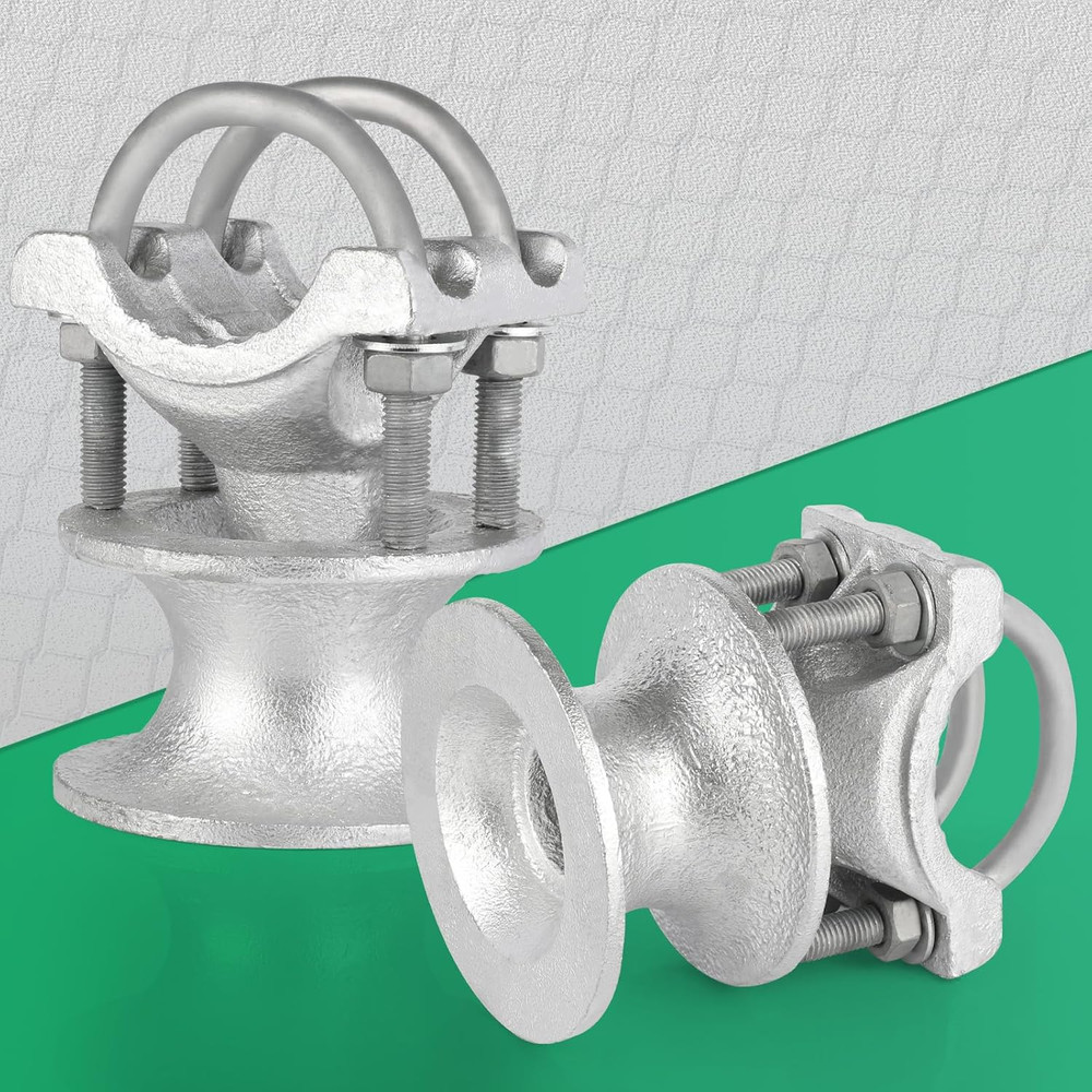 Mini Cantilevered Gate Rollers for 2-3/8" Posts, Set of 4 Sliding Hardware