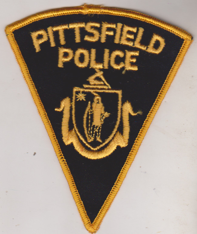 Lovely old Pittsfield MA Police triangle non shield shape patch