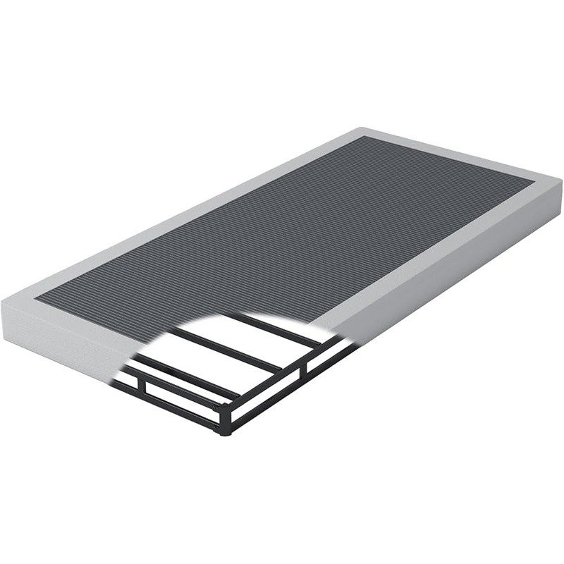 Twin Box Spring Metal Frame Noiseless Easy Assembly Load Capacity 3000 lbs New