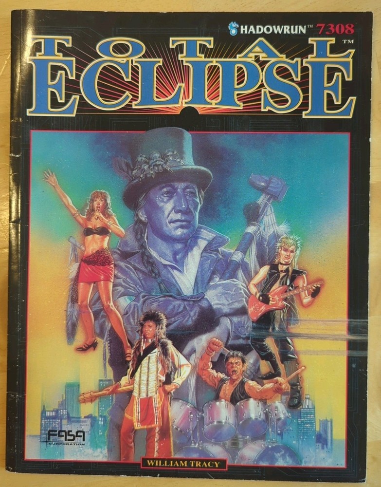 Shadowrun: Total Eclipse FASA 7308 RPG Module 1991 1st Edition VG Condition