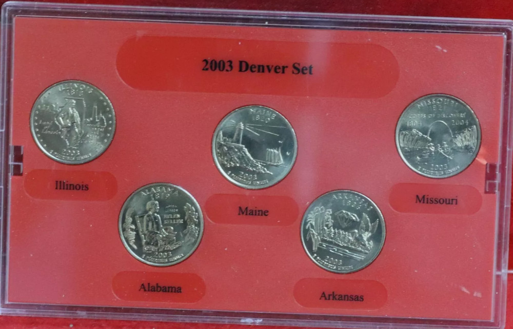 2003 Uncirculated Denver Mint Quarter Set