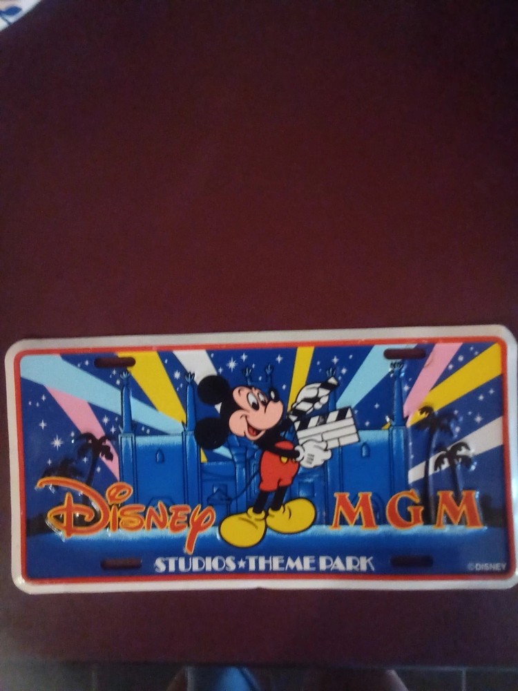 Disney MGM  License Plate