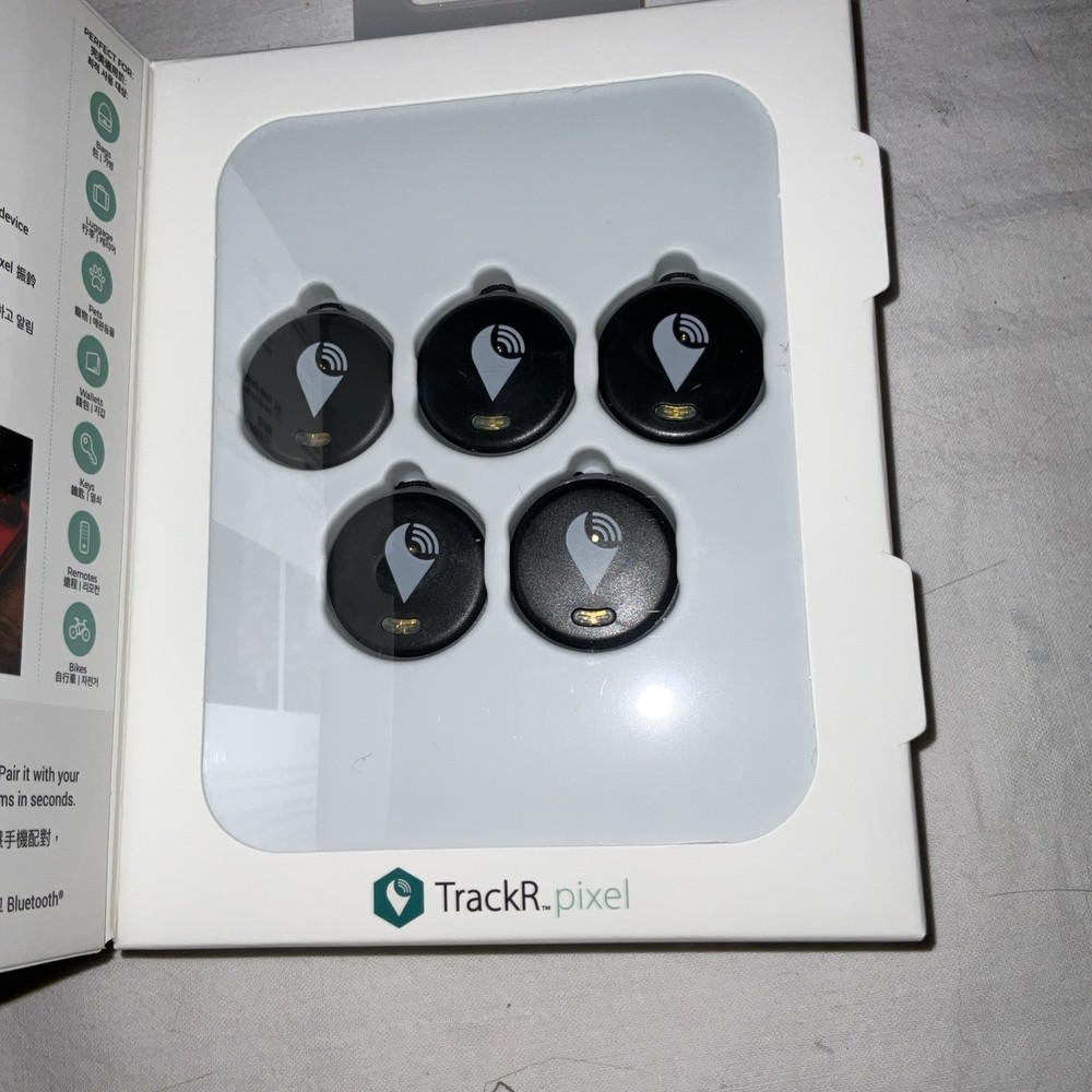TrackR Pixel Bluetooth Tracking Tracker Device, Black new & Different Colors