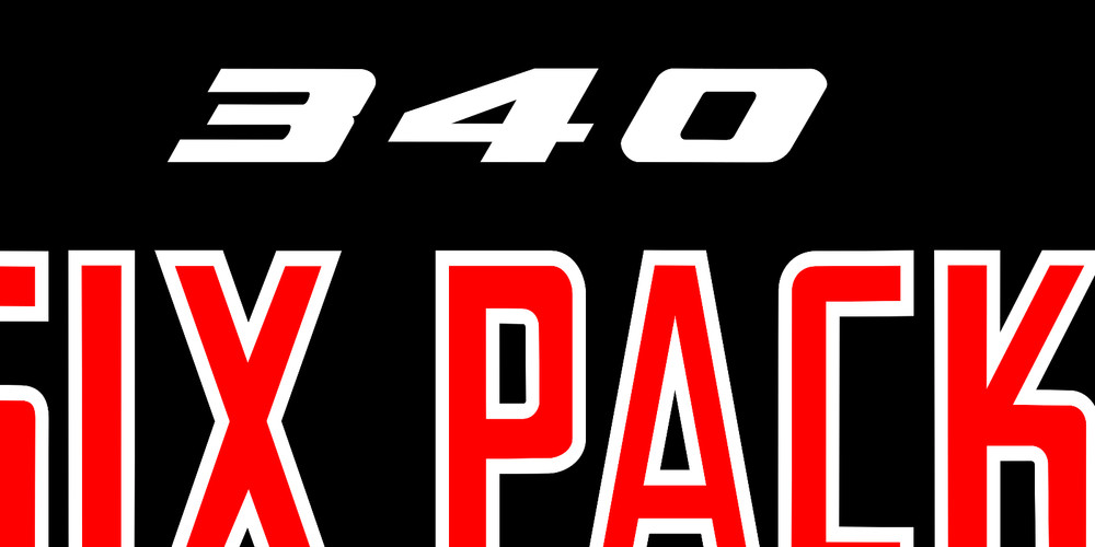SIX PACK ENGINE Garage Banner Sign (Large 2'x5')