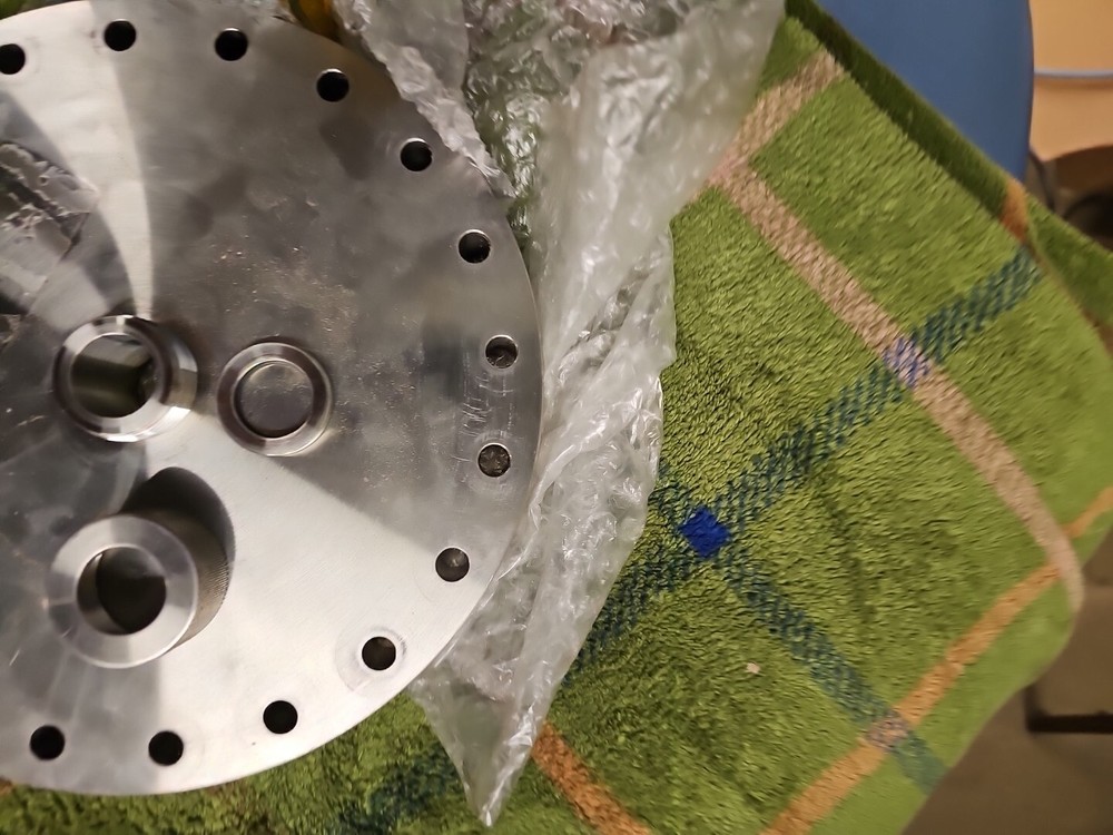 Leister ??? 8 Vacuum Chamber Flange Electrical Socket Feedthrough SS