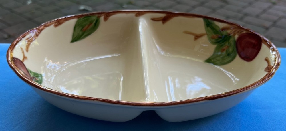 Franciscan Apple Divided Vegetable Serving Bowl
