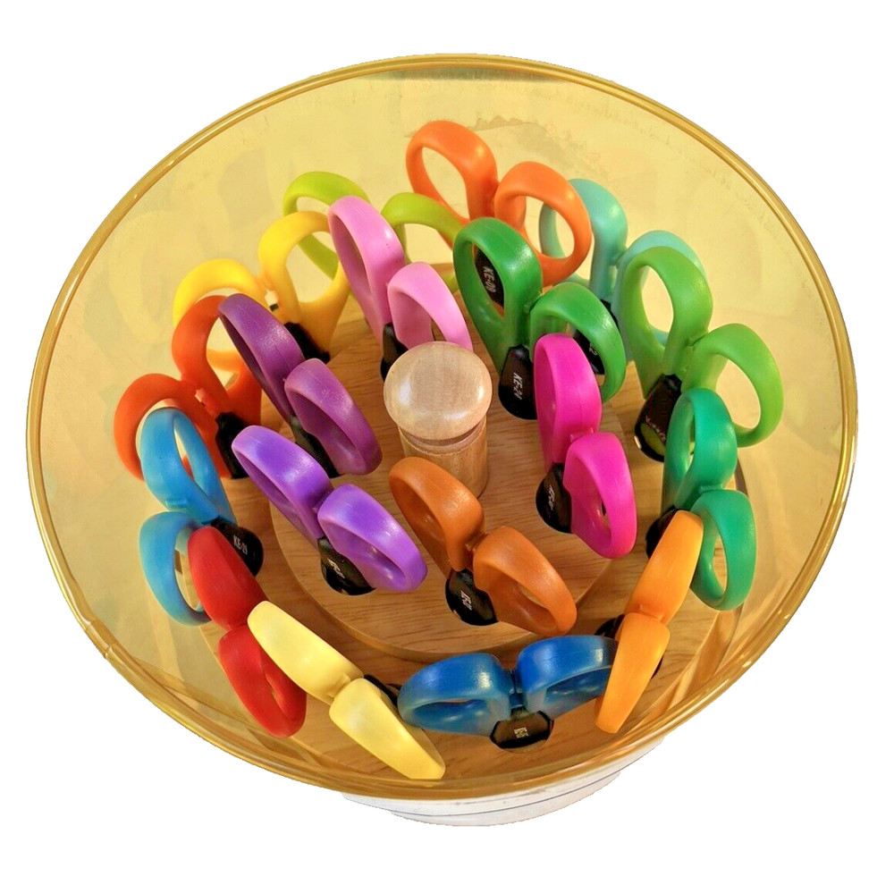 Kraft Edgers Kaddy 18 Mixed Edging Scissors Solid Wood Stand Non Skid Base
