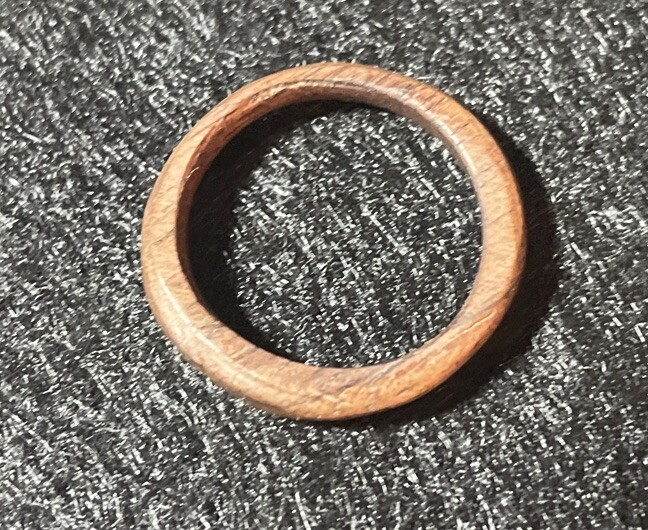Stunning Walnut Unisex Ring. Beautiful Crafted