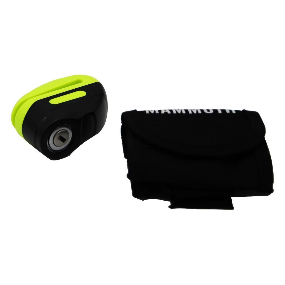 Mammoth Rogue Disc Lock 6mm Yellow Motorcycle Security