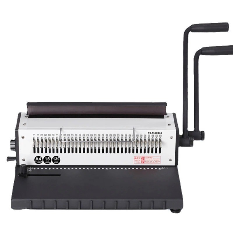 Manual Spiral Binding Machine A4 Paper Binding and Punching Machine TD-1500B34