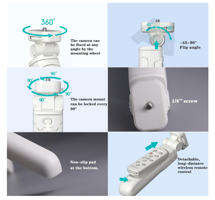 Wireless Camera Remote Control Shooting Grip Tripod for Nikon - Shutter Release
