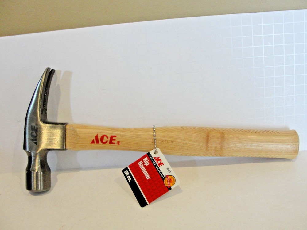 ACE 20-oz. Hickory Rip Hammer, # 20872