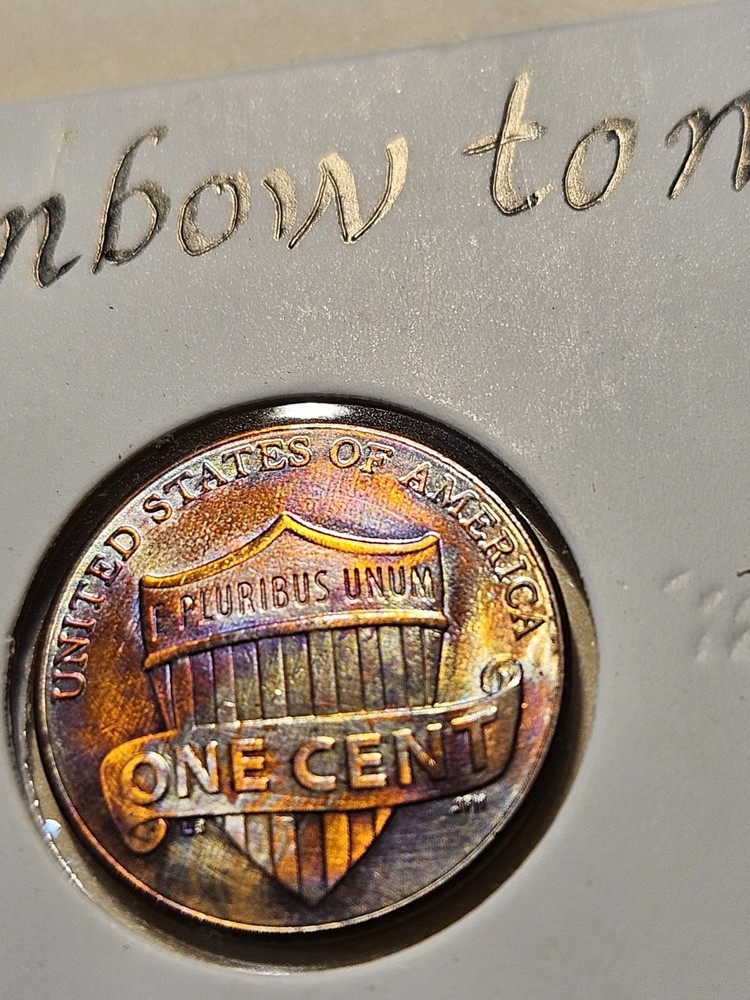 2016 D Lincoln Shield cent- Rainbow Toned- see pics