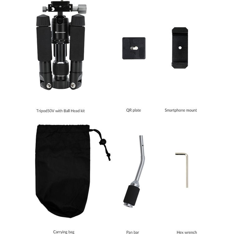 Tripod50 Premium Mini Tripod with Pan Bar
