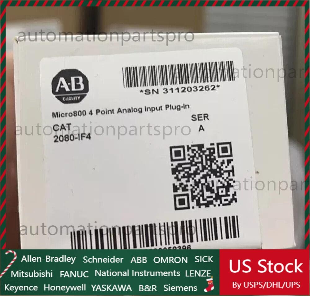 New Sealed Allen-Bradley 2080-IF4 /A Micro800 4 Point Analog Input Plug-in