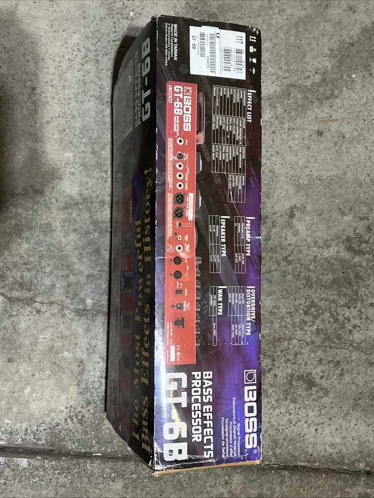 Boss GT-6B Bass Effects Processor Red