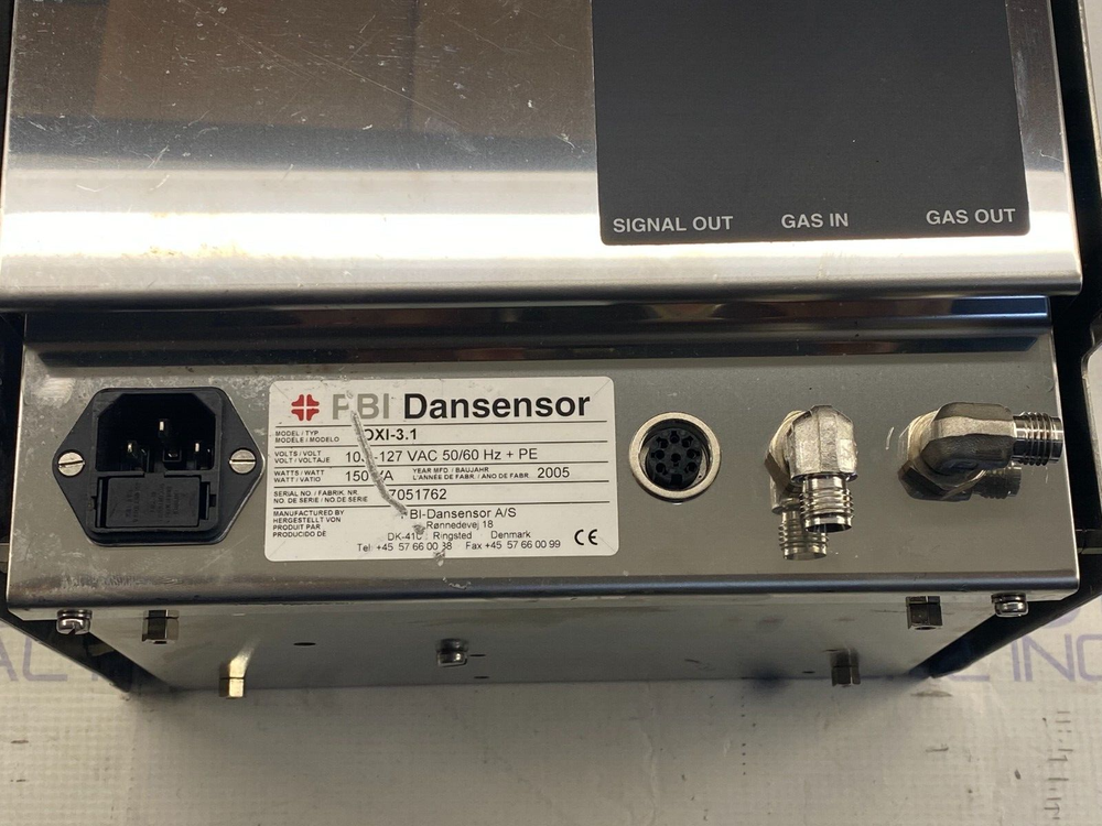 PBI Dansensor OXI-3.1 Oxygen Sensor Indicator, Gas Analyzer