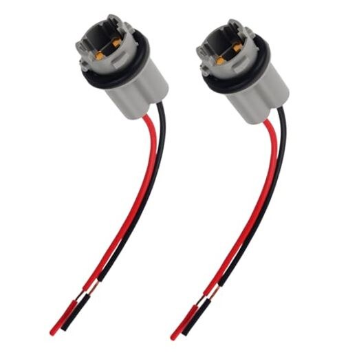 2PCS T15 Bulb Socket Wiring Harness Adapter,Reverse Light Socket Pigtail