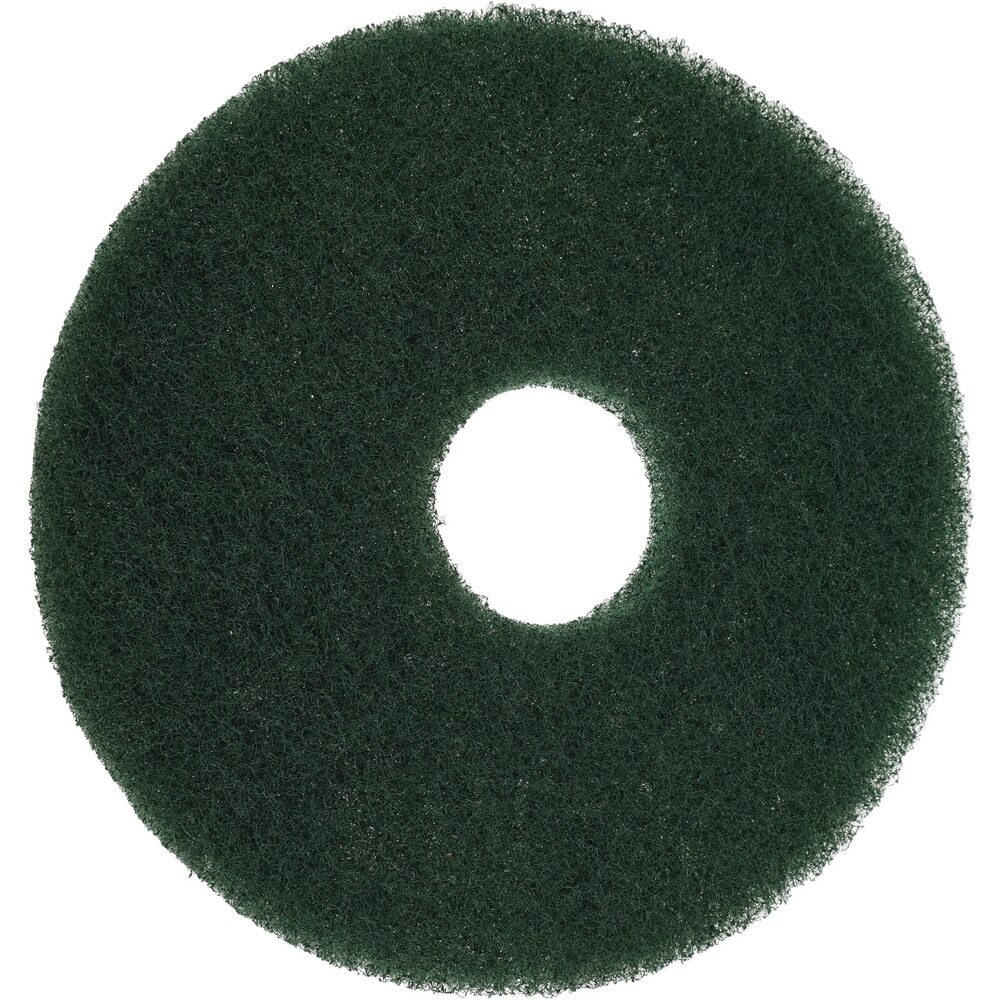 PRO SOURCE Floor Stripping Pads: 5 Pack, Green Coarse Polyester, 15" Diameter