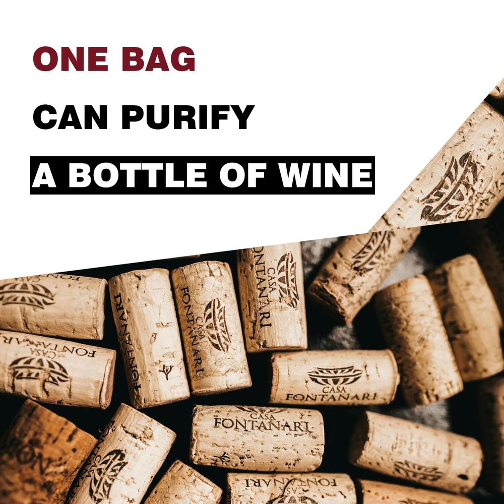 24-Pack Wine Filter Sulfite Purifier Remover for Headaches Sensitivities