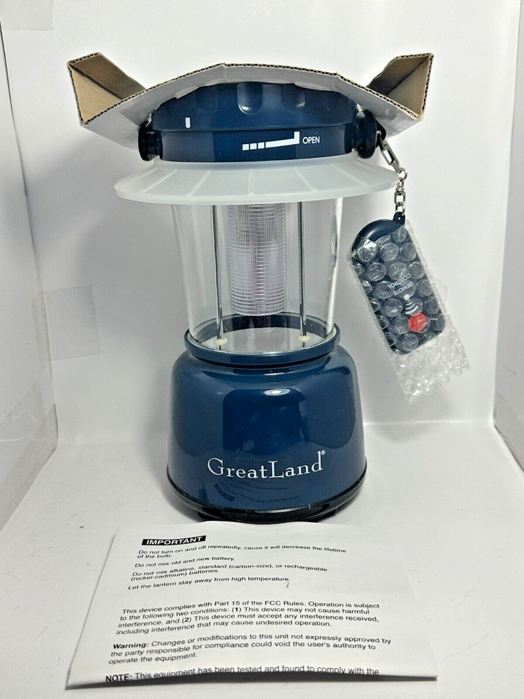 Greatland Outdoors Floating Lantern w/ Remote Control 091-02-0068 BLUE