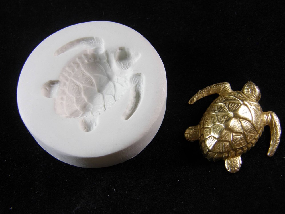 Loggerhead Turtle (Medium) Polymer Clay Mold (#MD1284)
