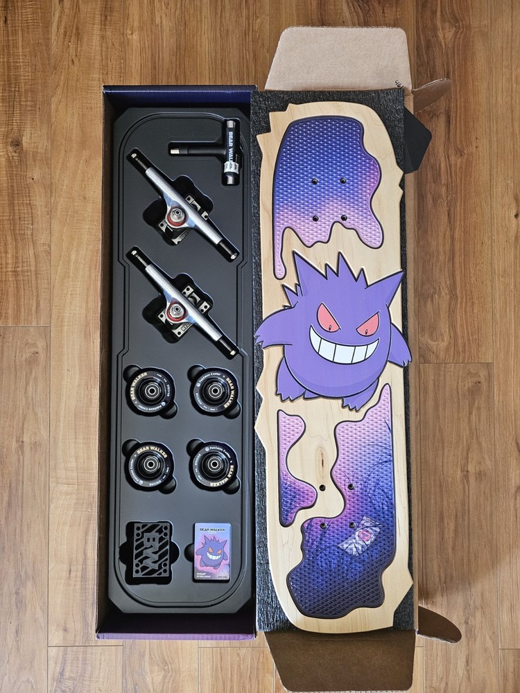 Bear Walker Gengar Ectoplasma Pokémon Limited Edition Complete Skateboard