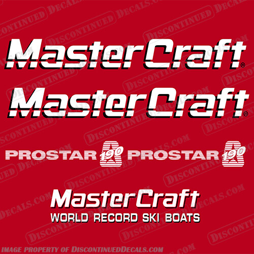 Fits MasterCraft ProStar 190 Boat Decals