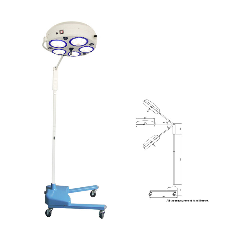Dental Surgical Exam Light Shadowless LED Operating Lamp Floor Standing Type US