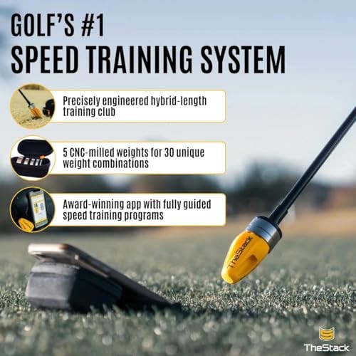 TheStack | Golf Swing Speed Trainer | Weighted Golf Training Aid | Golf Swing