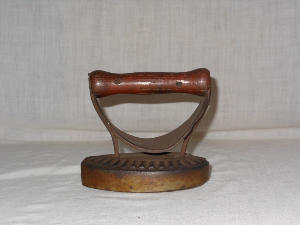 SAD Iron with Wood Handle