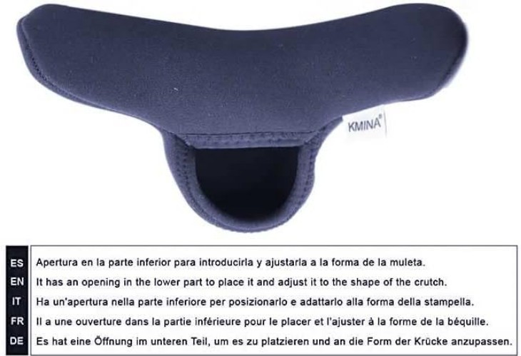 Forearm Crutch Pads x2 Units, Open Cuff, Soft Padding, Forearm Crutches Acces...