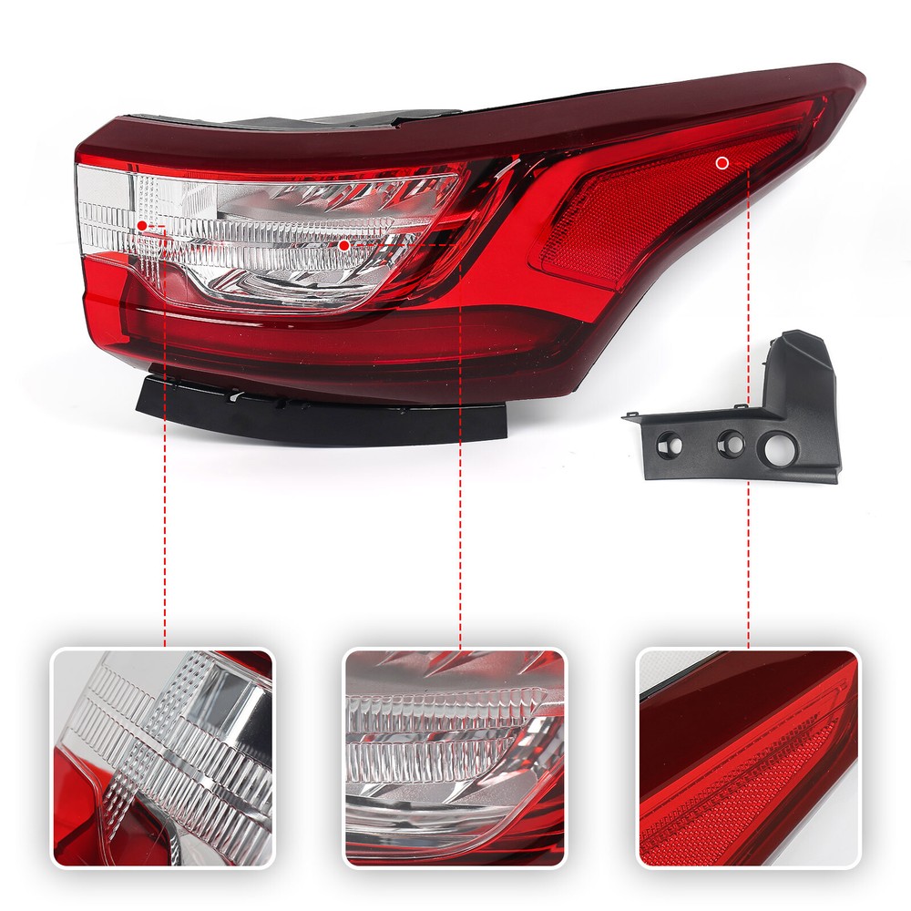 Outer LED Tail Light For 2018-2021 Chevrolet Traverse Brake Lamp Passenger Side