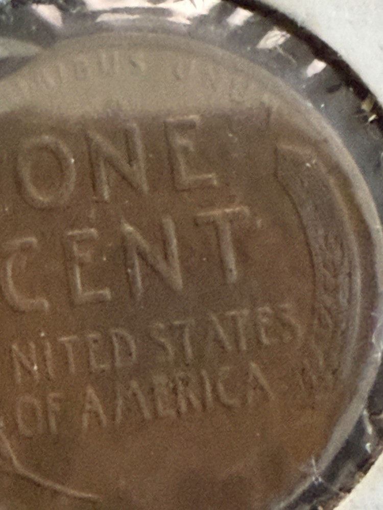 1940 Lincoln Cent Mint Error Clipped XF