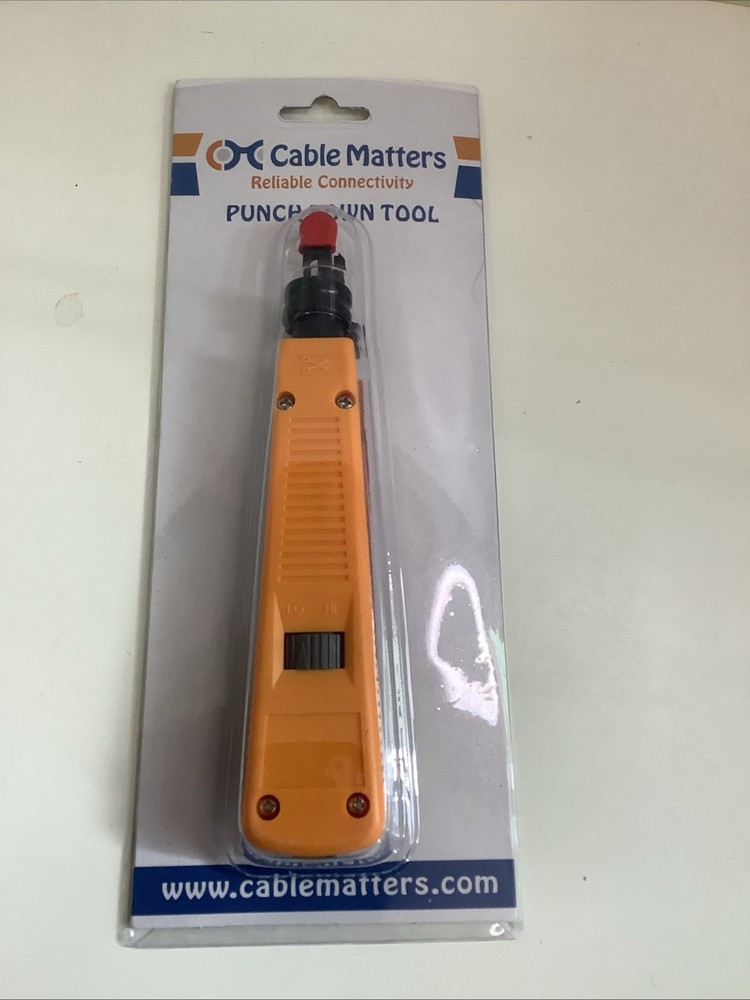 Cable Matters: Reliable Connectivity Punch Down Tool: New