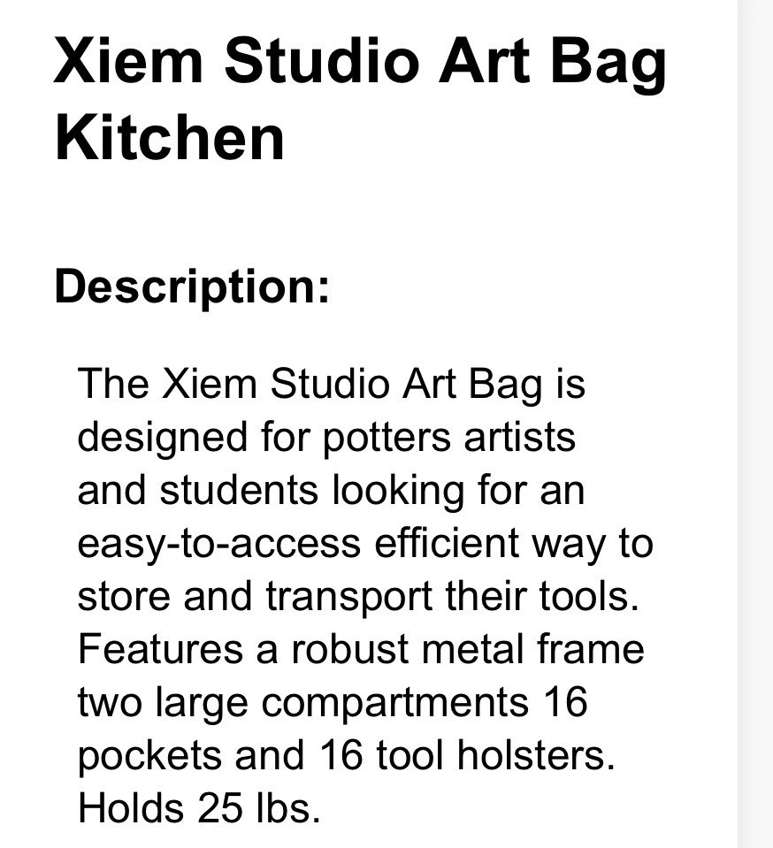 Xiem Studio Art Bag Kitchen