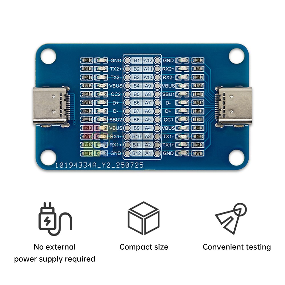 Double Head TYPE-C Cable Detection Module USB C to USB C Cable Detection Module
