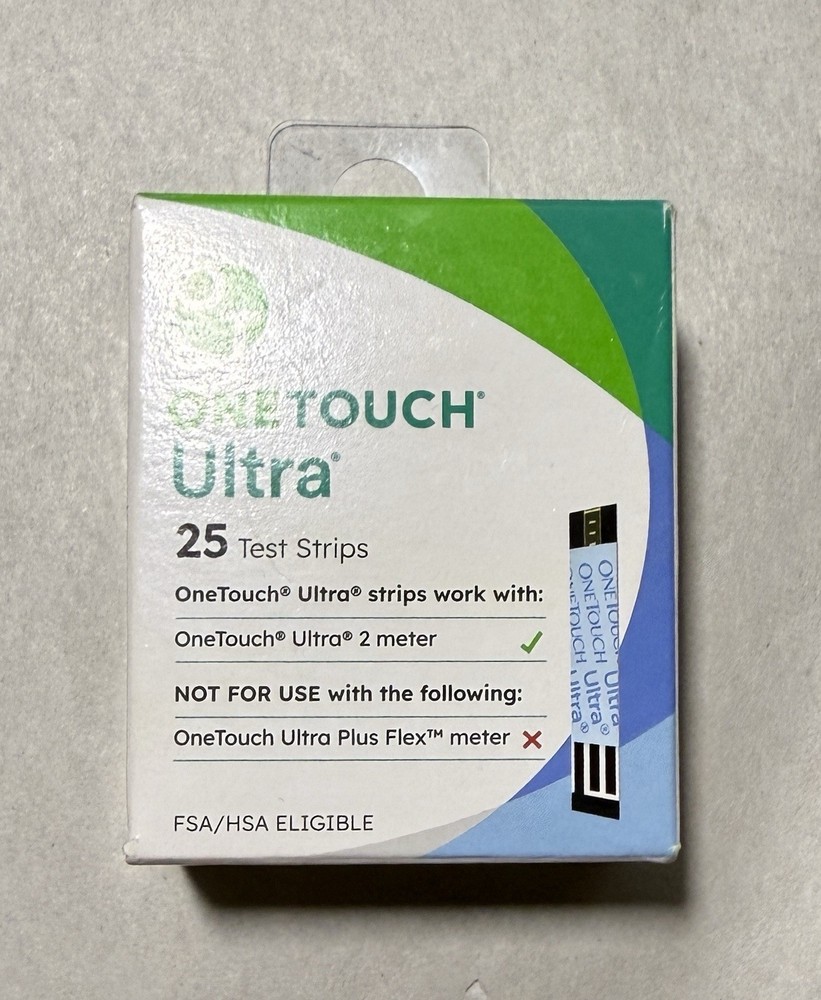 One Touch Ultra Test Strips • 25 per box